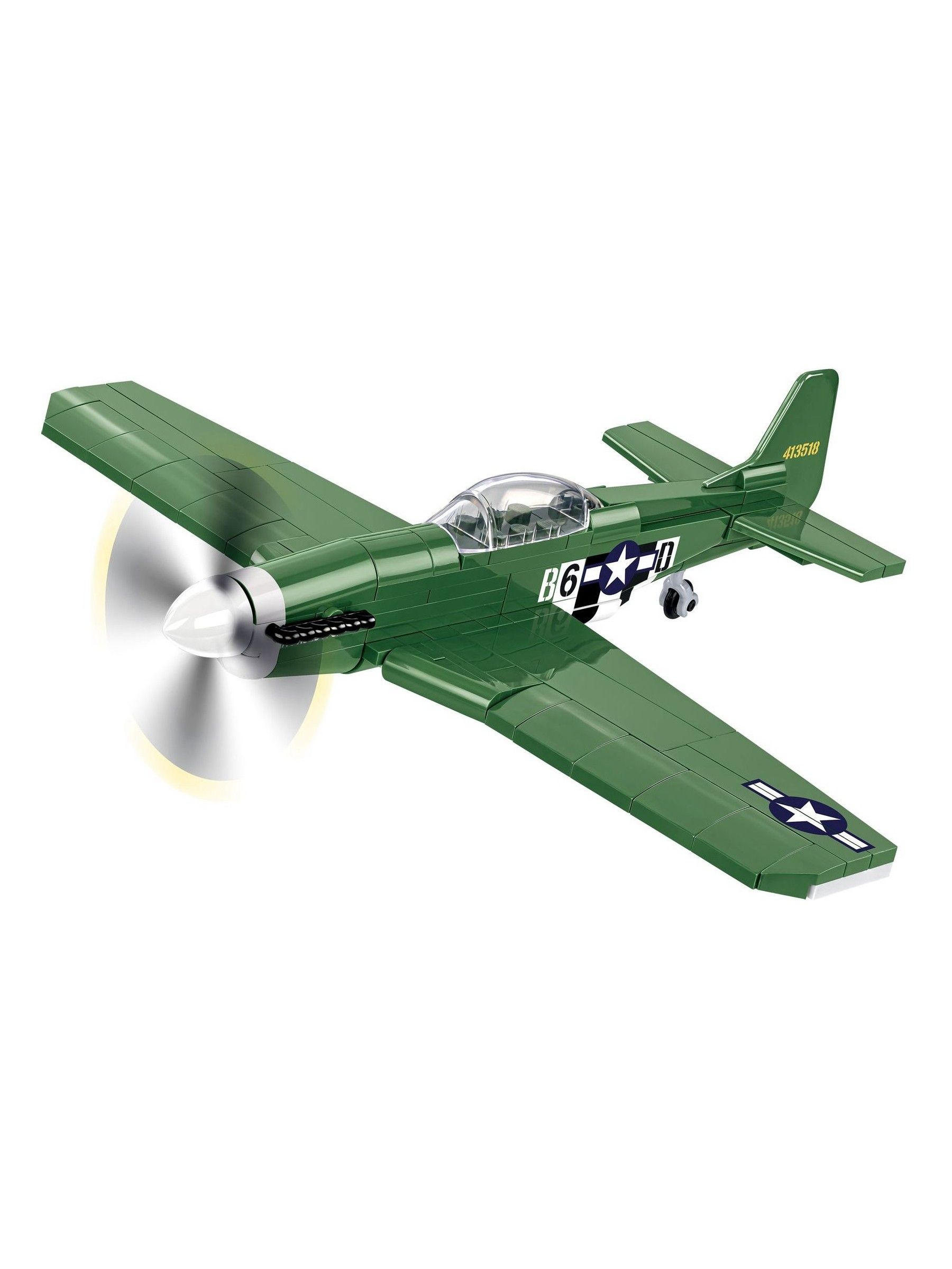 COBI 5860 P-51D Mustang WWII Fighter Aircraft 1:48 Brick Model Plane Set 152 Pcs - Image 6