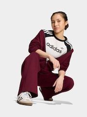 Burdeos - adidas Originals Wide Leg Joggers - Imagen 3 de 6