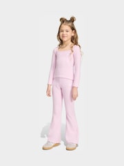 adidas Originals Pink Long Sleeve Top & Trouser Set - Image 1 of 5