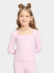 adidas Originals Pink Long Sleeve Top & Trouser Set - Image 4 of 5
