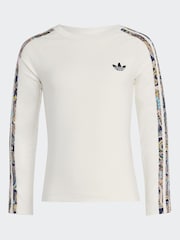 adidas Originals Liberty London 3 Randig T-shirt och omlottkjolar set - Bild 7 av 8