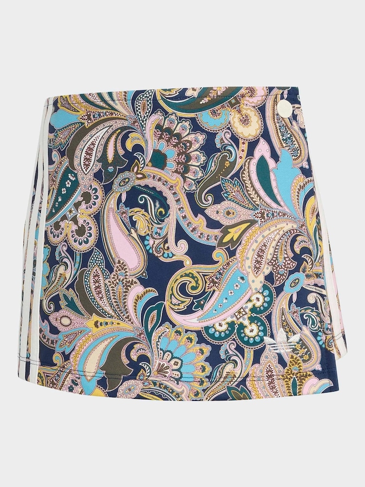 adidas Originals Liberty London 3 Randig T-shirt och omlottkjolar set - Bild 8 av 8