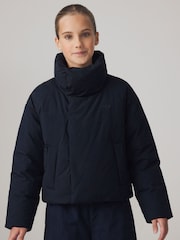 adidas Originals Black Funnel Neck Puffer Jacket - Image 1 of 2