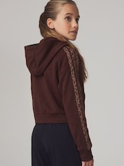 adidas Brown Seasonals Animal Full Zip Hoodie - Image 2 of 7