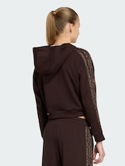 adidas Brown Seasonals Animal Full Zip Hoodie - Image 4 of 7