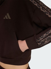 adidas Brown Seasonals Animal Full Zip Hoodie - Image 6 of 7