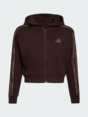 adidas Brown Seasonals Animal Full Zip Hoodie - Image 7 of 7