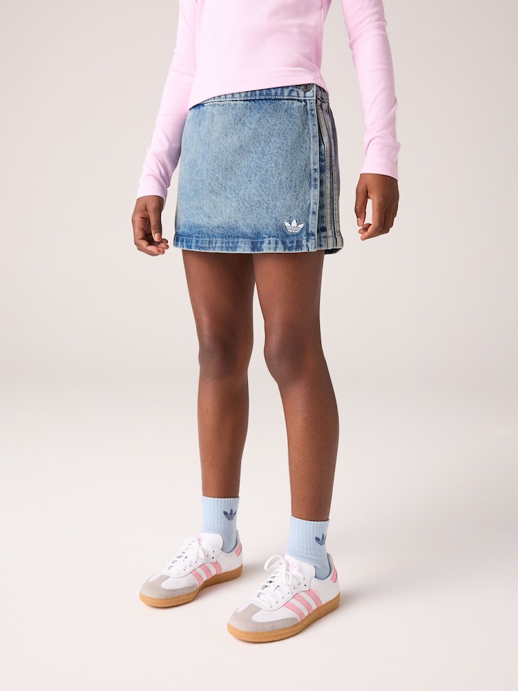 adidas Originals Blue Denim Skirt - Image 1 of 6 adidas Originals Blue Denim Skirt - Image 1 of 6