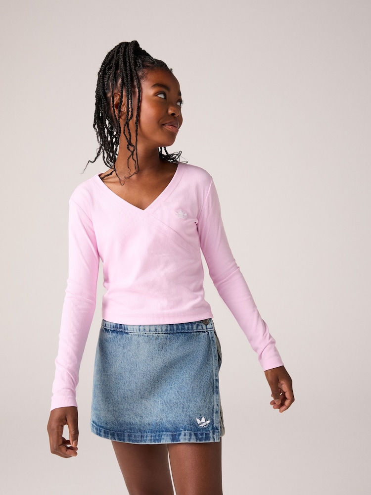 adidas Originals Blue Denim Skirt - Image 2 of 6 adidas Originals Blue Denim Skirt - Image 2 of 6