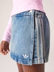 adidas Originals Blue Denim Skirt - Image 3 of 6
