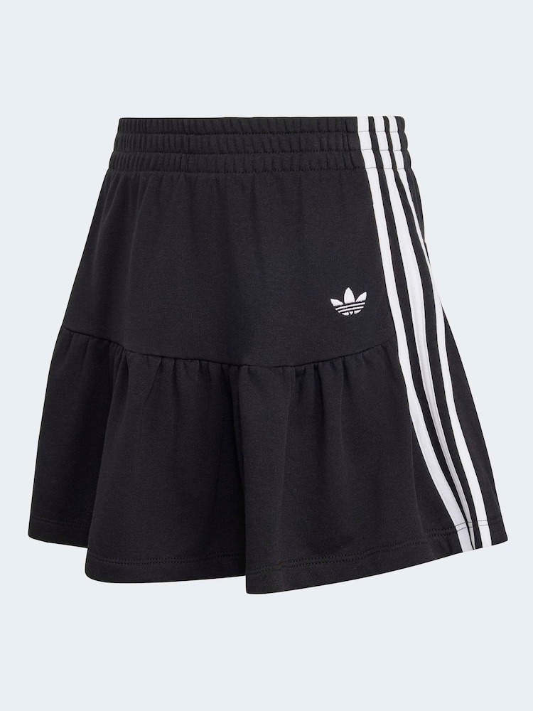 adidas Originals Black 3 Stripe Skirt - Image 5 of 5
