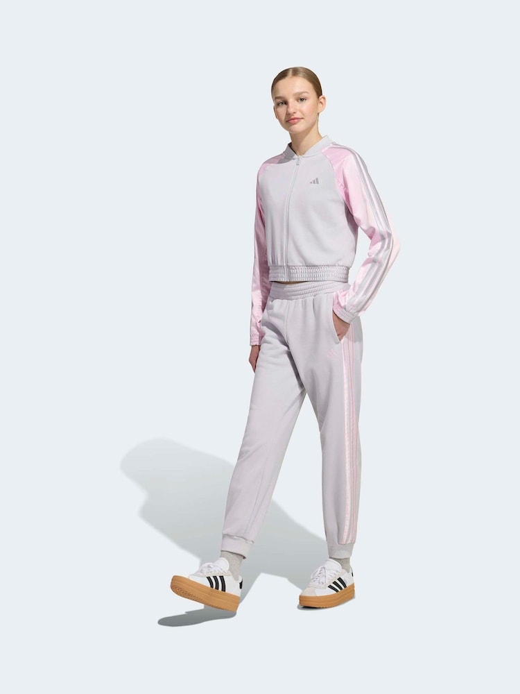 Gray - adidas Satin Tracksuit - Larawan 1 ng 6