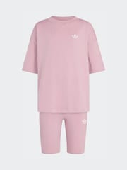 adidas Originals Purple Sweat Top and Joggers Set - Image 6 of 8