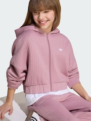 adidas Originals Purple Zip Hoodie - Image 3 of 5