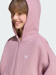 adidas Originals Purple Zip Hoodie - Image 4 of 5