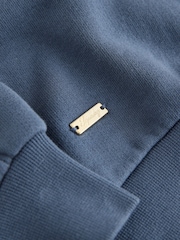 Superdry Blue Half Zip Sweatshirt and Wide Leg Joggers Set - Image 11 of 14