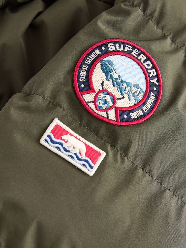 Zeleno - Superdry Sportski Puffer kaput - Slika 14 od 14