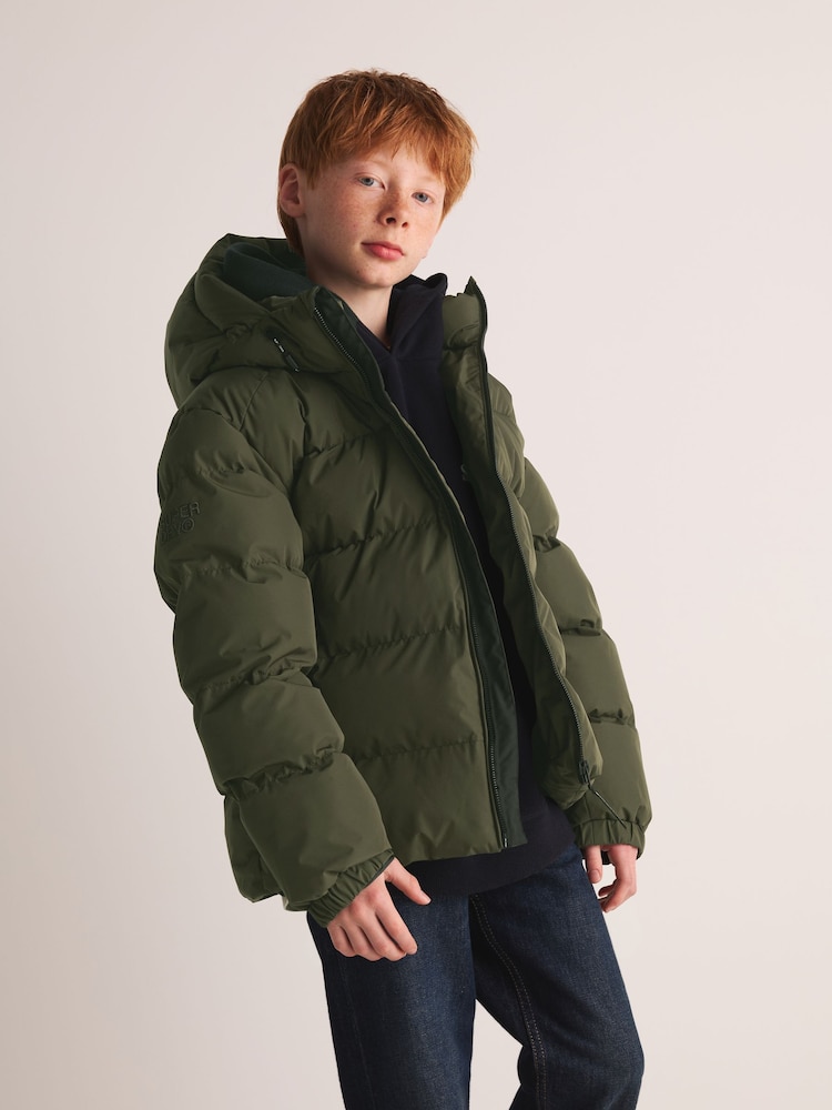 Zeleno - Superdry Sportski Puffer kaput - Slika 2 od 14
