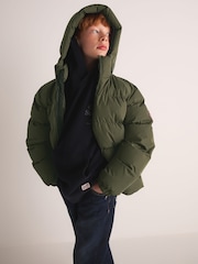 Zeleno - Superdry Sportski Puffer kaput - Slika 4 od 14
