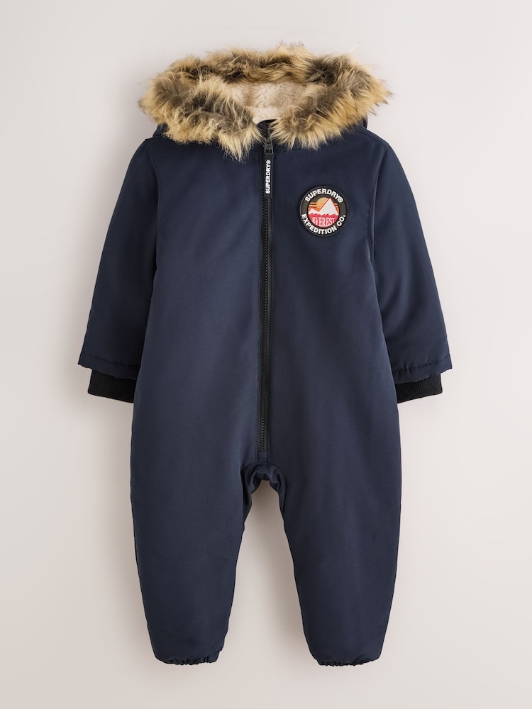Superdry Navy Everest Snowsuit - Image 1 of 5