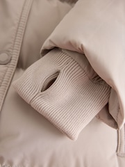 Superdry Cream Everest Longline Padded Coat - Image 9 of 13
