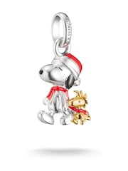 Thomas Sabo Red x Peanuts Snoopy and Woodstock Connect Santa Charm - Image 1 of 4