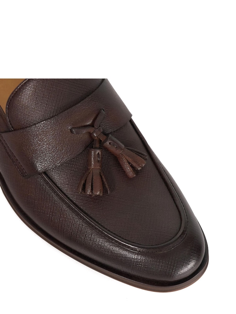 Dune London Brown Showman Loafers - Image 6 of 6