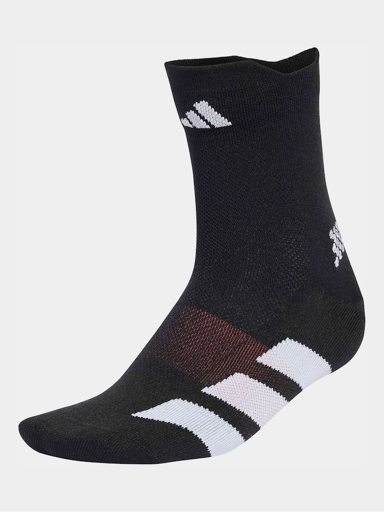 Negro - adidas RUN ADIZ QRTR Socks - Imagen 1 de 4