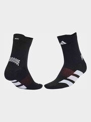Negro - adidas RUN ADIZ QRTR Socks - Imagen 2 de 4