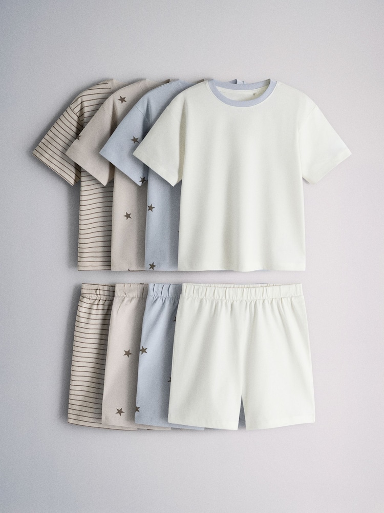 The Set The Set 4 Pack Oversized Short Sleeve T-Shirt and Short Pyjamas Set - Imagen 1 de 11 The Set The Set 4 Pack Oversized Short Sleeve T-Shirt and Short Pyjamas Set - Imagen 1 de 11