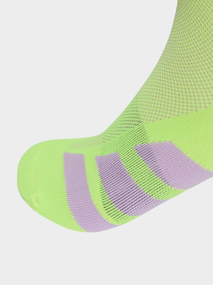 adidas Yellow RUN ADIZ QRTR Socks - Image 2 of 4