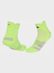 adidas Yellow RUN ADIZ QRTR Socks - Image 4 of 4