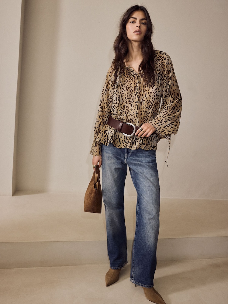 BHOEM Animal Buttoned Blouse - Image 1 of 6