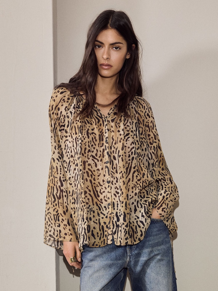 BHOEM Animal Buttoned Blouse - Image 2 of 6