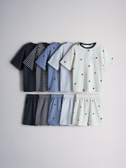 The Set 5 Pack Oversized Short Sleeve T-Shirt and Short Pyjamas Set - Imagen 1 de 13