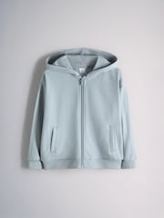The Set 8 Piece Jersey Zip Through Hoody Crew Joggers Shorts and Short Sleeve Oversized T-Shirt Set Blue/Navy/White - Image 10 of 19