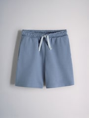The Set 8 Piece Jersey Zip Through Hoody Crew Joggers Shorts and Short Sleeve Oversized T-Shirt Set Blue/Navy/White - Image 17 of 19