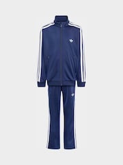 adidas Originals Blue Firebird Little Kids Tracksuit - Image 5 of 7