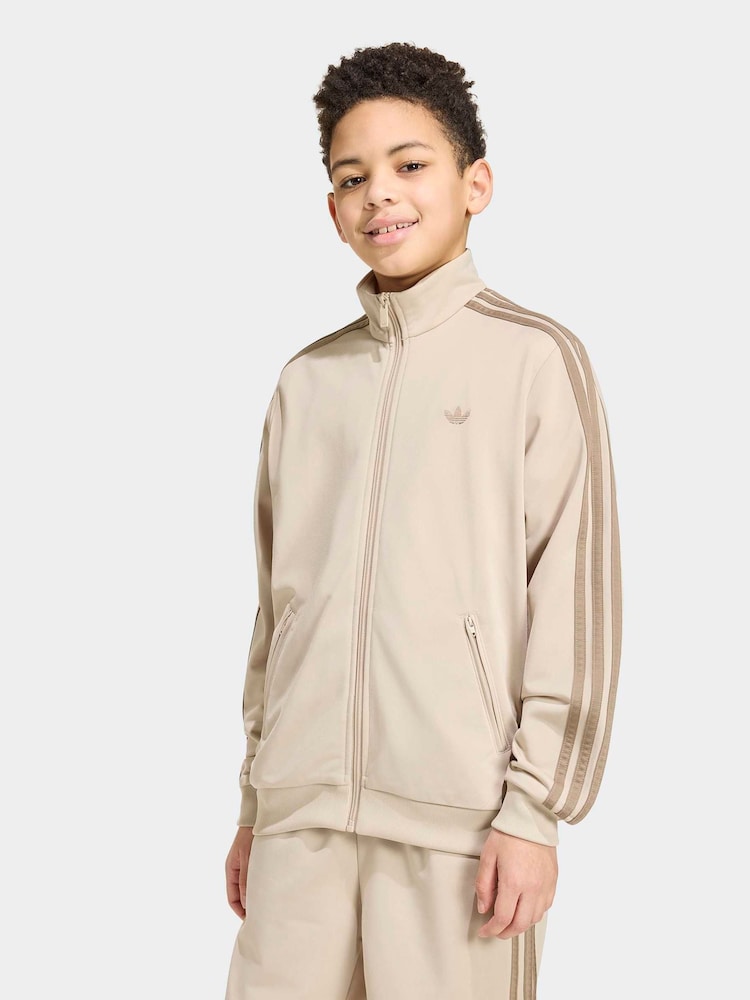 adidas Originals Brown Firebird Sweat Top - Image 1 of 7