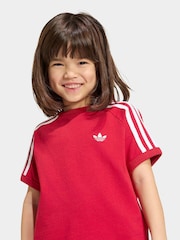 adidas Originals Red 3 Stripe T-Shirt - Image 4 of 6