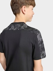 adidas Black Essentials Camo Cotton T-Shirt - Image 5 of 6