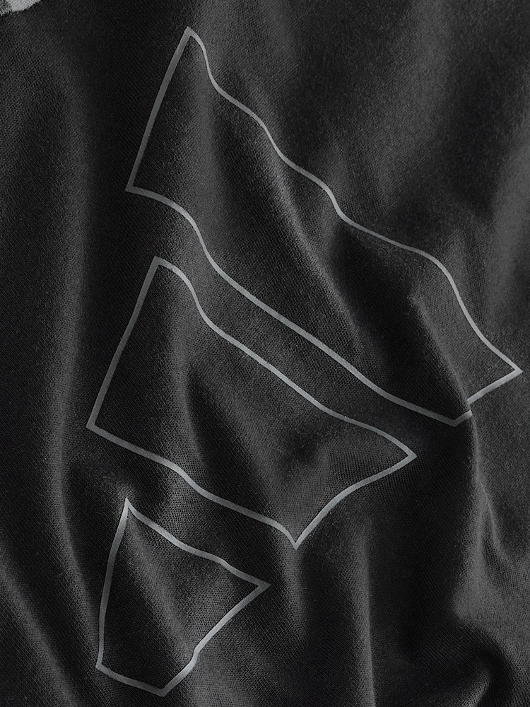 Svart - adidas Essentials Camo Bomull T-shirt - Bild 7 av 7
