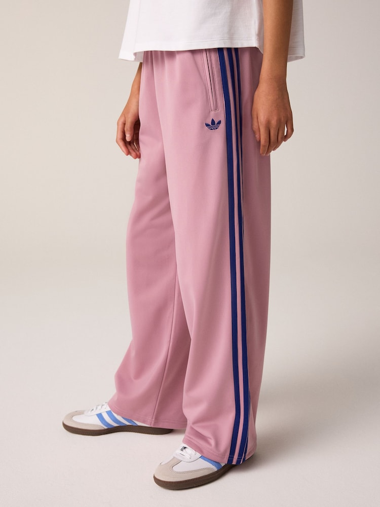 adidas Originals Pink/Navy Firebird Loose Trousers - Image 1 of 5 adidas Originals Pink/Navy Firebird Loose Trousers - Image 1 of 5