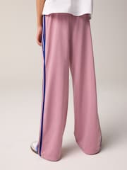 adidas Originals Pink/Navy Firebird Loose Trousers - Image 3 of 5