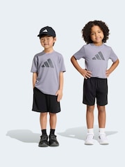 adidas Purple T-Shirt and Shorts Set - Image 1 of 8