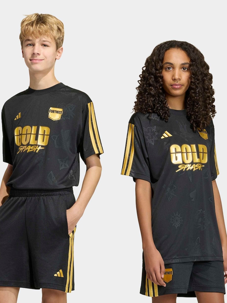 adidas Black Fortnite T-Shirt - Image 6 of 6