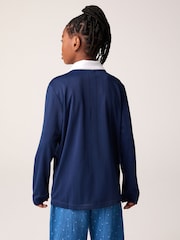 adidas Originals långärmad kritrandig pikétröja - Bild 3 av 6