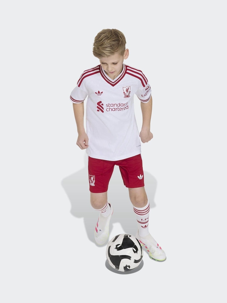 adidas Red Liverpool FC 26/27 Away Kids Shorts - Image 5 of 5