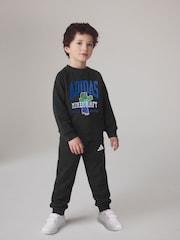 adidas Black LK MC Sweat Tops & Jogger set - Image 1 of 4