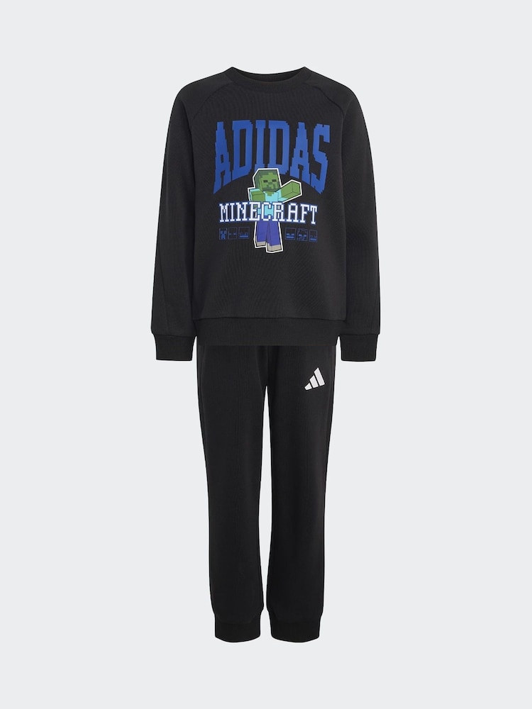 adidas Black LK MC Sweat Tops & Jogger set - Image 2 of 4 adidas Black LK MC Sweat Tops & Jogger set - Image 2 of 4